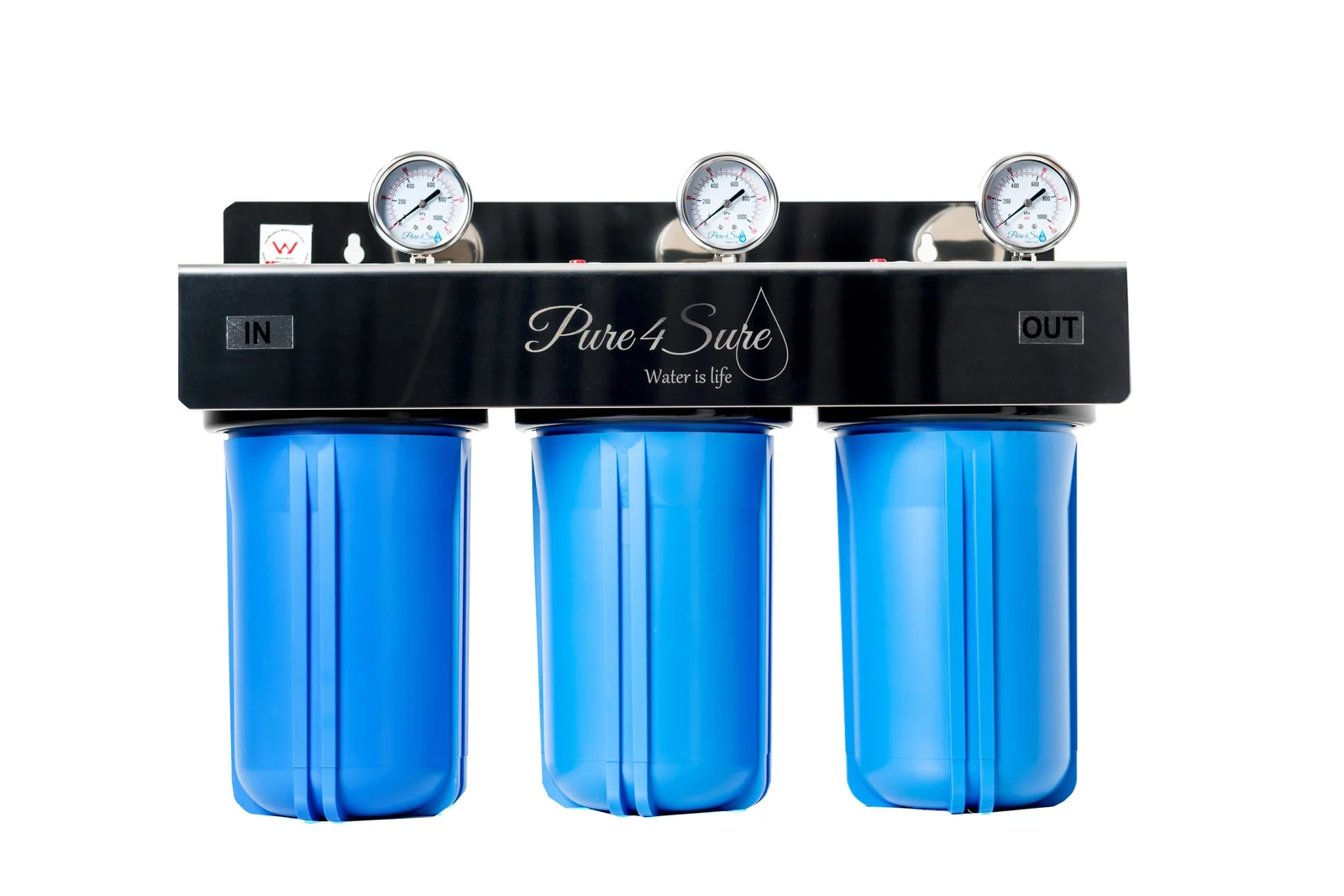 3 Stage Whole House Water Filtration System – 10 inch x 4.5 inch