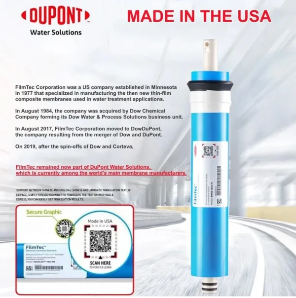 4-stage under sink Reverse Osmosis drinking water filtration system - Image 4